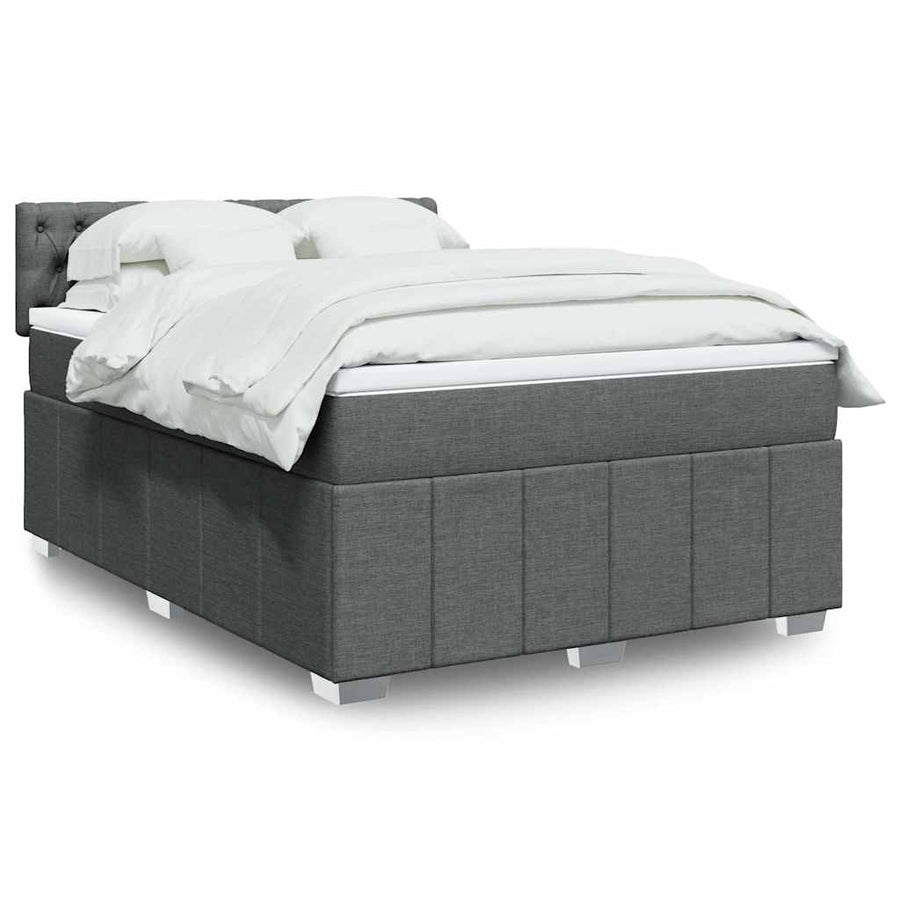 Boxspring Met Matras Stof 140 x 190 cm