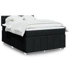 Boxspring met matras 140x190 cm zwart