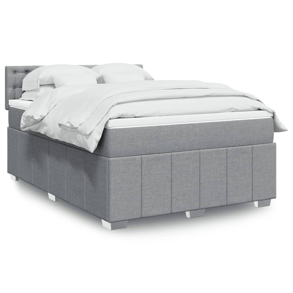 Boxspring Met Matras Stof 140 x 190 cm