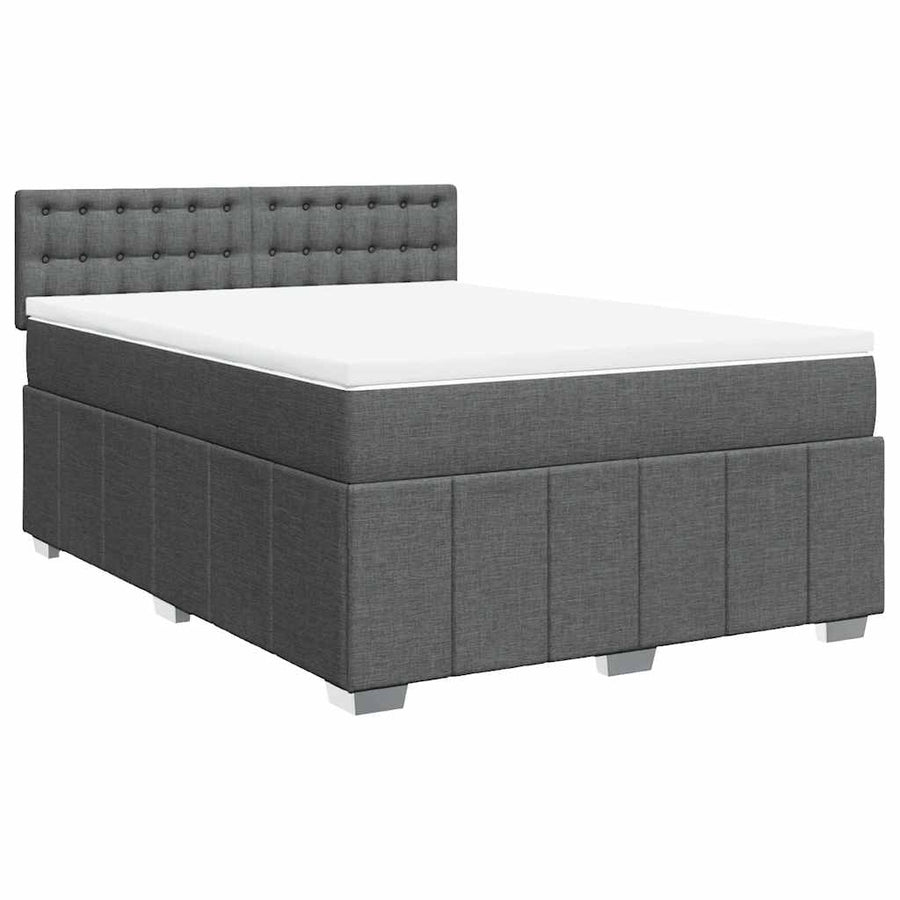 Boxspring Met Matras Stof 140 x 190 cm
