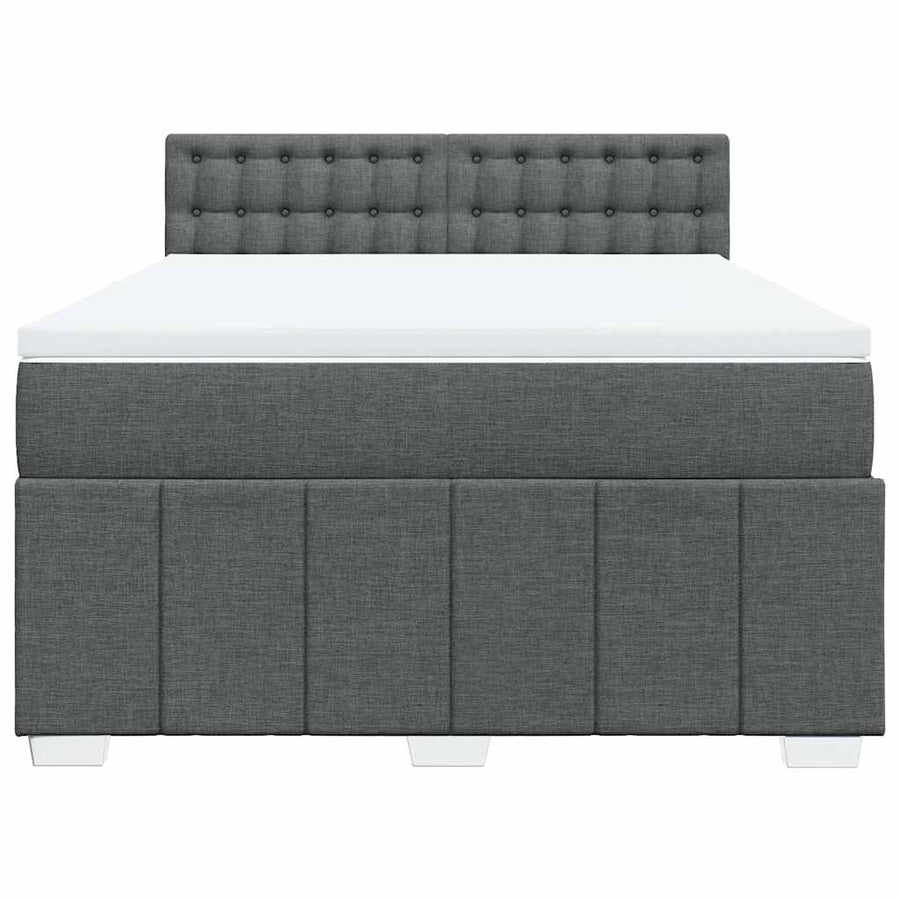 Boxspring Met Matras Stof 140 x 190 cm