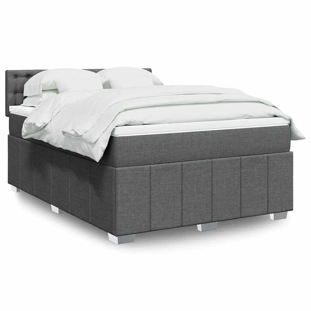 Boxspring Met Matras Stof 140 x 190 cm