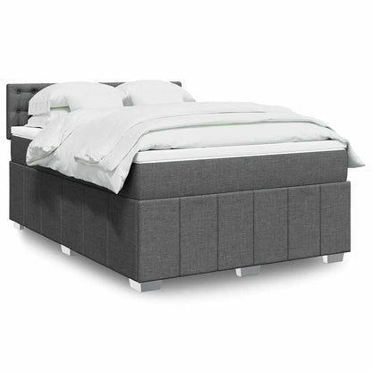 Boxspring Met Matras Stof 140 x 190 cm