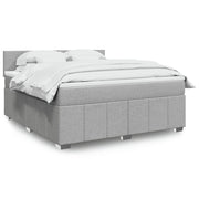 Boxspring 180x200 cm lichtgrijs met matras