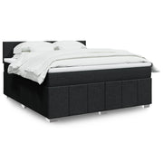 Boxspring met matras 180x200 cm zwart