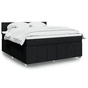 Boxspring 180x200 cm zwart met matras