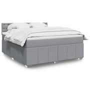 Boxspring met matras lichtgrijs 180x200 cm