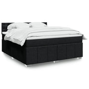 Boxspring met matras 180x200 cm zwart