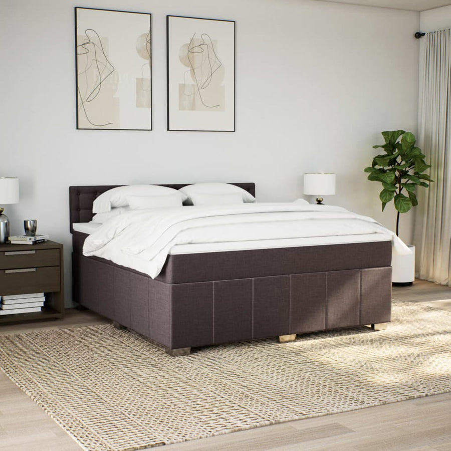 Boxspring Met Matras Stof 180 x 200 cm