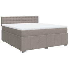 Boxspring met matras stof taupe 180x200 cm