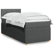 Boxspring 80x200 cm donkergrijs met matras
