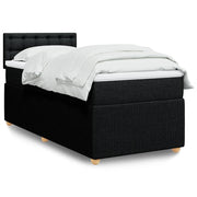 Boxspring met matras 80x200 cm zwart