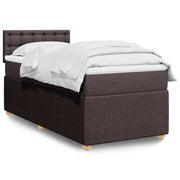 Boxspring 80x200 cm donkerbruin pocketvering