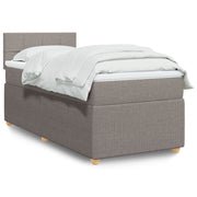 Boxspring met matras 90x190 cm taupe