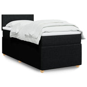 Boxspring met matras 90x200 cm zwart