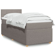 Boxspring met matras 90x200 cm taupe