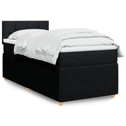 Boxspring met matras 100x200 cm zwart