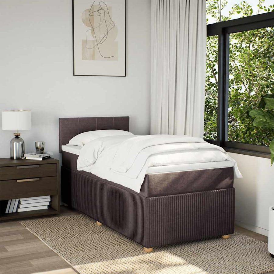 Boxspring Met Matras Stof 100 x 200 cm