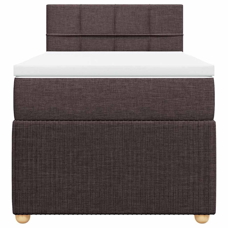 Boxspring Met Matras Stof 100 x 200 cm