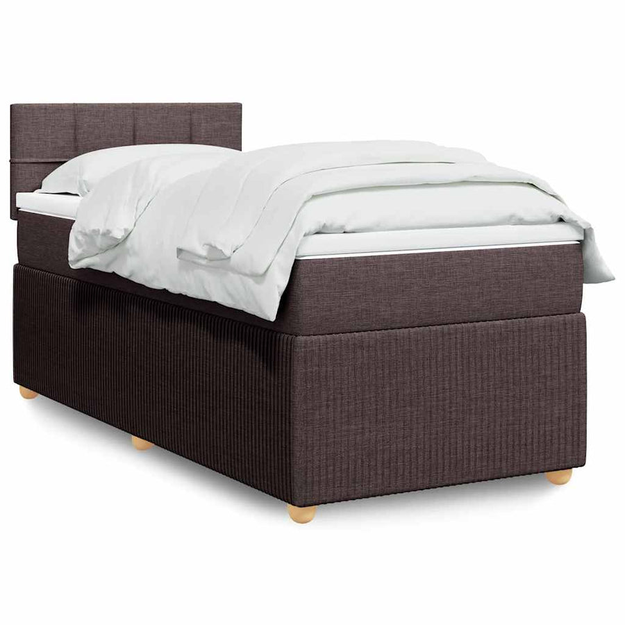 Boxspring Met Matras Stof 100 x 200 cm