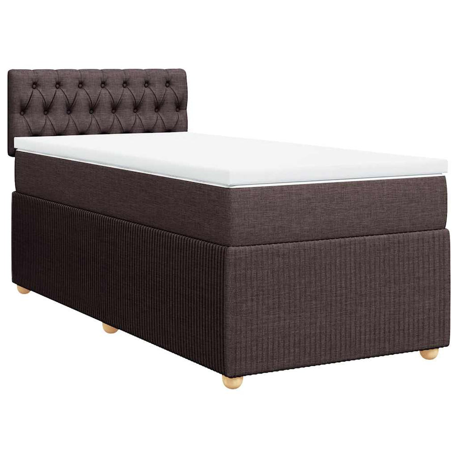 Boxspring Met Matras Stof 100 x 200 cm