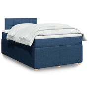 Boxspring met matras blauw 120x190 cm