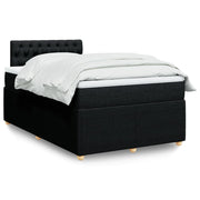 Boxspring met matras 120x190 cm zwart