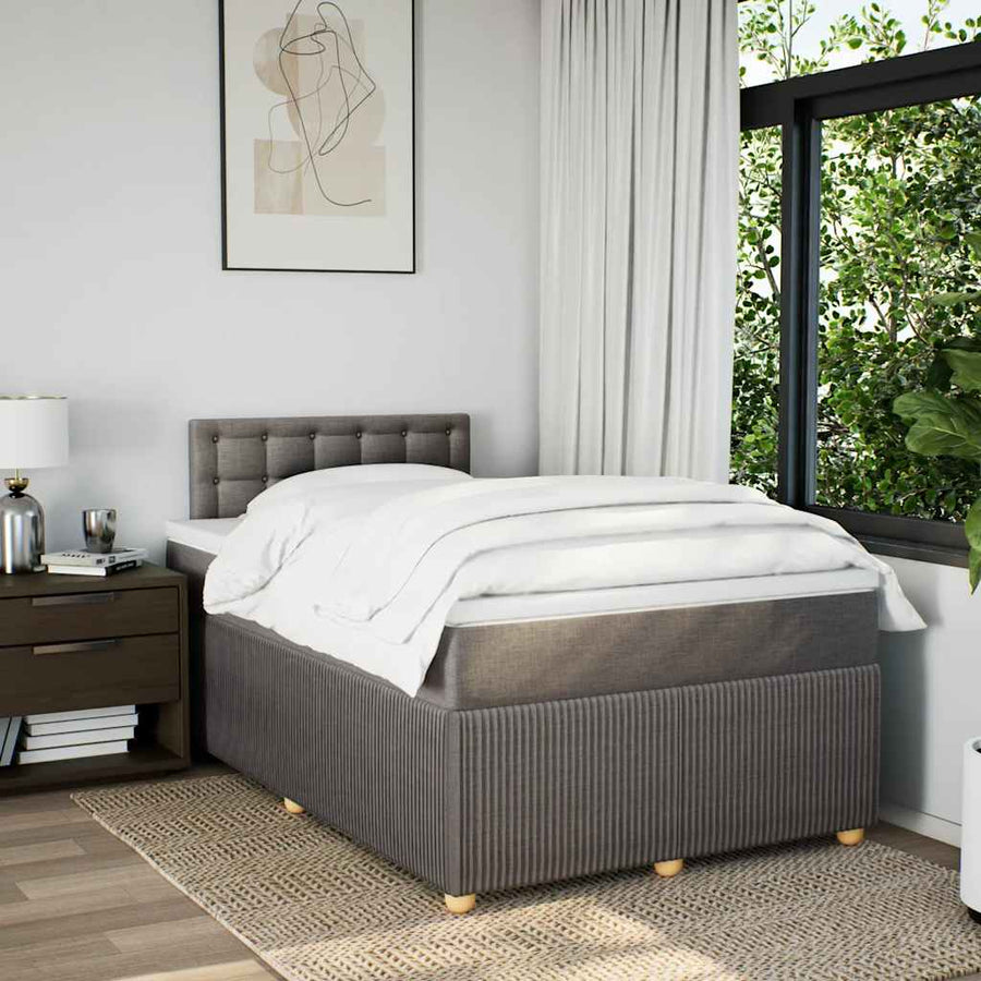 Boxspring Met Matras Stof 120 x 190 cm