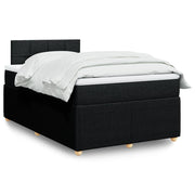 Boxspring bed 120x200 cm stof zwart