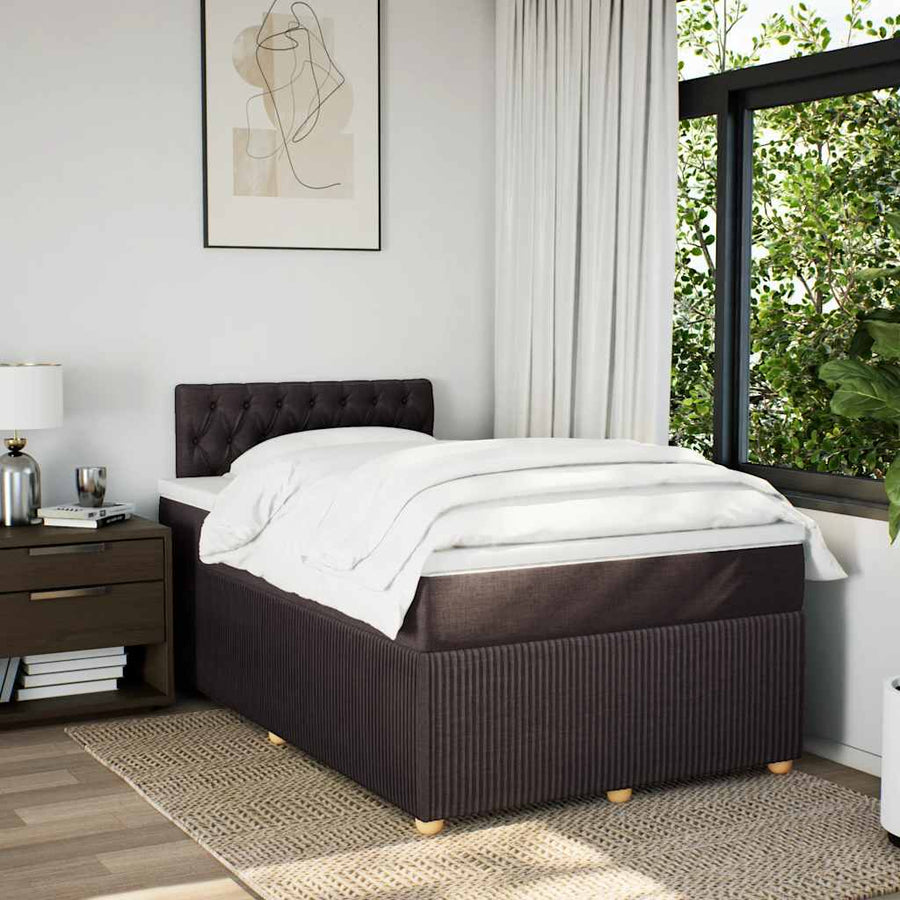 Boxspring Met Matras Stof 120 x 200 cm