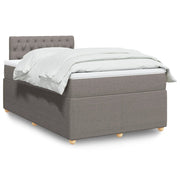 Boxspring met matras taupe 120x200 cm