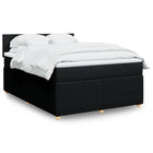 Boxspring met matras 140x190 cm zwart