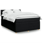 Boxspring met matras 140x200 cm zwart