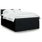 Boxspring met matras 140x200 cm zwart