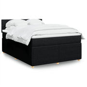 Boxspring met matras 140x200 cm zwart