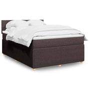 Boxspring met matras 140x200 cm bruin