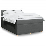 Boxspring met matras 160x200 cm donkergrijs