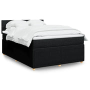 Boxspring met matras 160x200 cm zwart