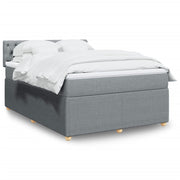 Boxspring met matras lichtgrijs 160x200 cm
