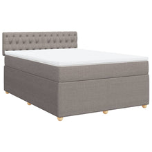 Boxspring met matras stof taupe 160x200 cm