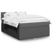 Boxspring met matras 160x200 cm donkergrijs