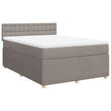 Boxspring met matras stof taupe 160x200 cm