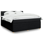 Boxspring 180x200 cm zwart met matras