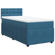 Boxspring bed 80x200 cm blauw fluweel