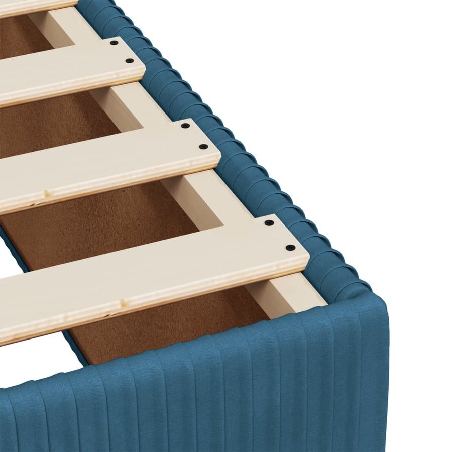 Boxspring met matras fluweel blauw 100x200 cm