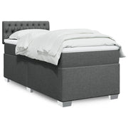 Boxspring 80x200 cm donkergrijs met matras