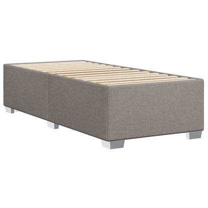 Boxspring met matras stof taupe 100x200 cm
