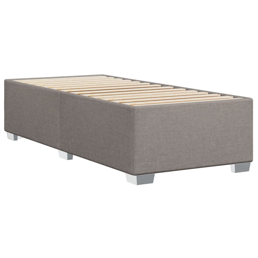 Boxspring met matras stof taupe 100x200 cm