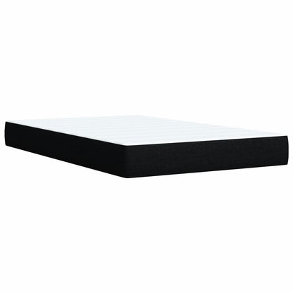 Boxspring met matras stof zwart 100x200 cm