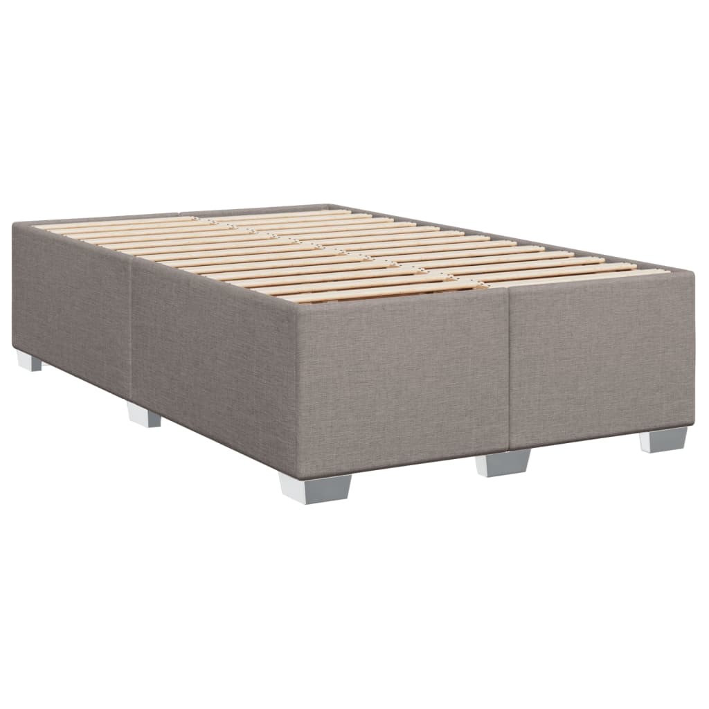 Boxspring met matras stof taupe 100x200 cm
